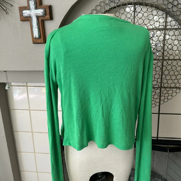 Zara 2 piece green knit cardigan sweater set size medium - Picture 7 of 16